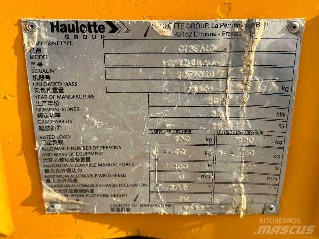 Haulotte OPTIMUM 8 Ανυψωτήρες ψαλιδωτής άρθρωσης