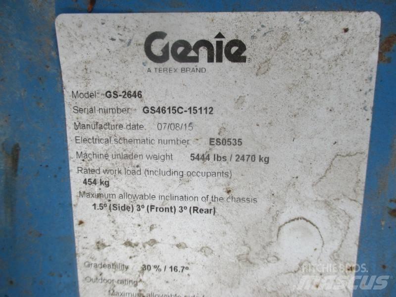 Genie GS 2646 Ανυψωτήρες ψαλιδωτής άρθρωσης