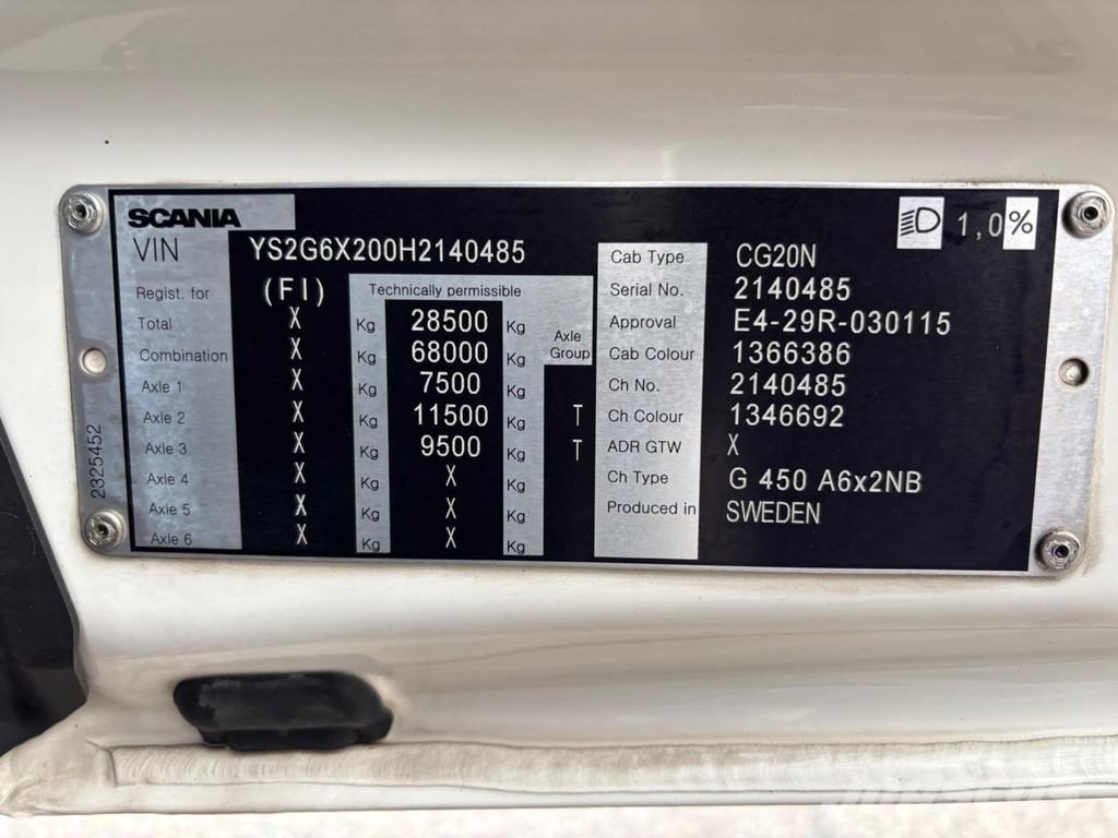 Scania G450 6x2 Τράκτορες