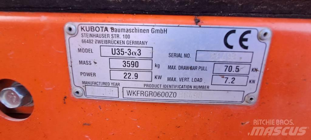 Kubota U35-3A3 Εκσκαφάκι (διαβολάκι) < 7t
