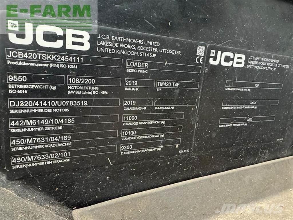 JCB tm 420 Συστήματα τηλεχειρισμού για τη γεωργία