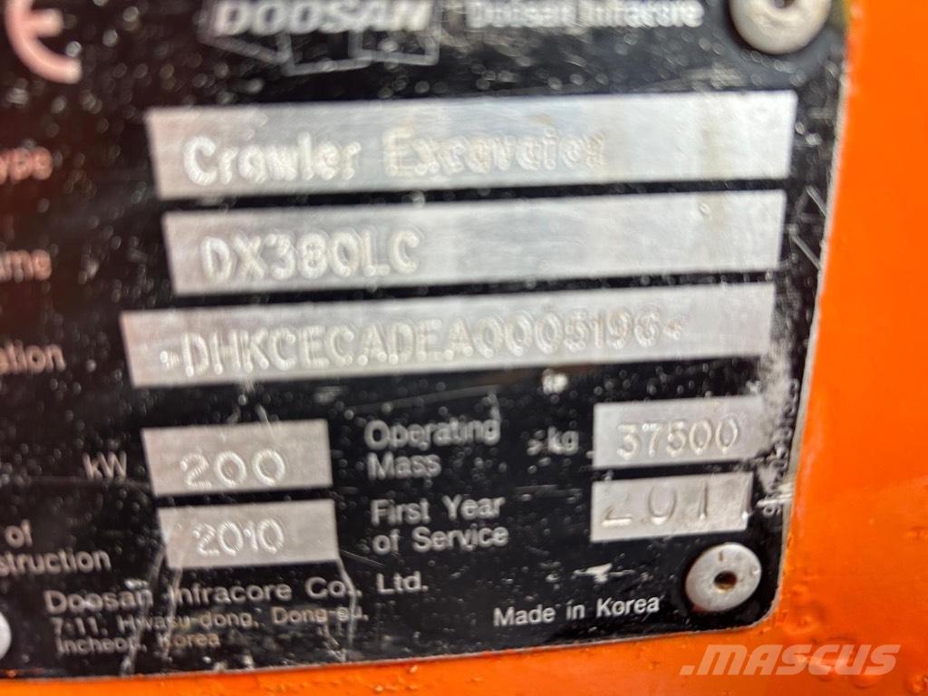 Doosan DX 380 LC Εκσκαφείς με ερπύστριες