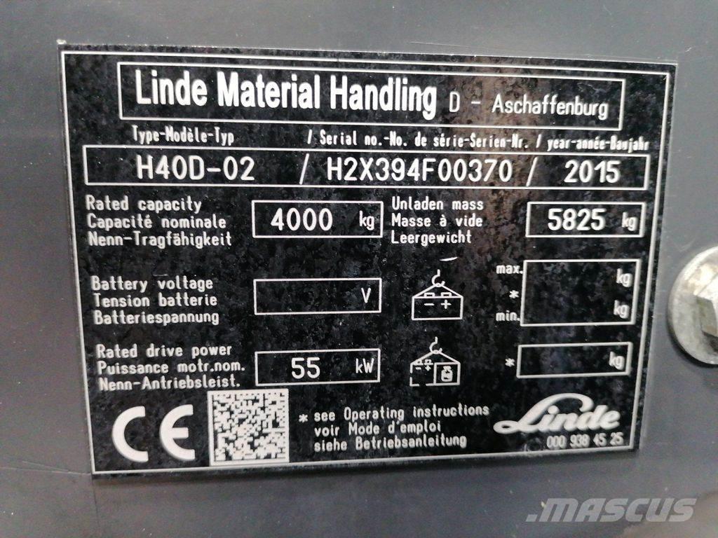 Linde H40D-02 Πετρελαιοκίνητα Κλαρκ