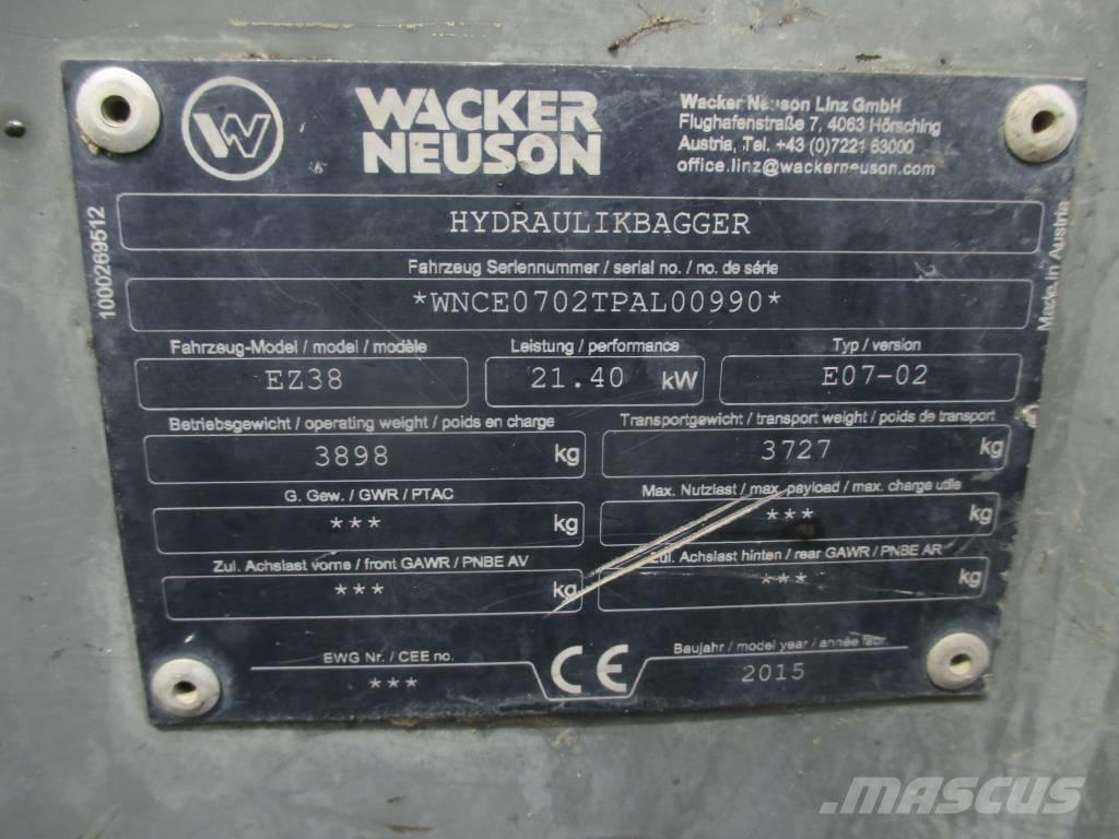 Wacker Neuson EZ 38 Εκσκαφείς με ερπύστριες