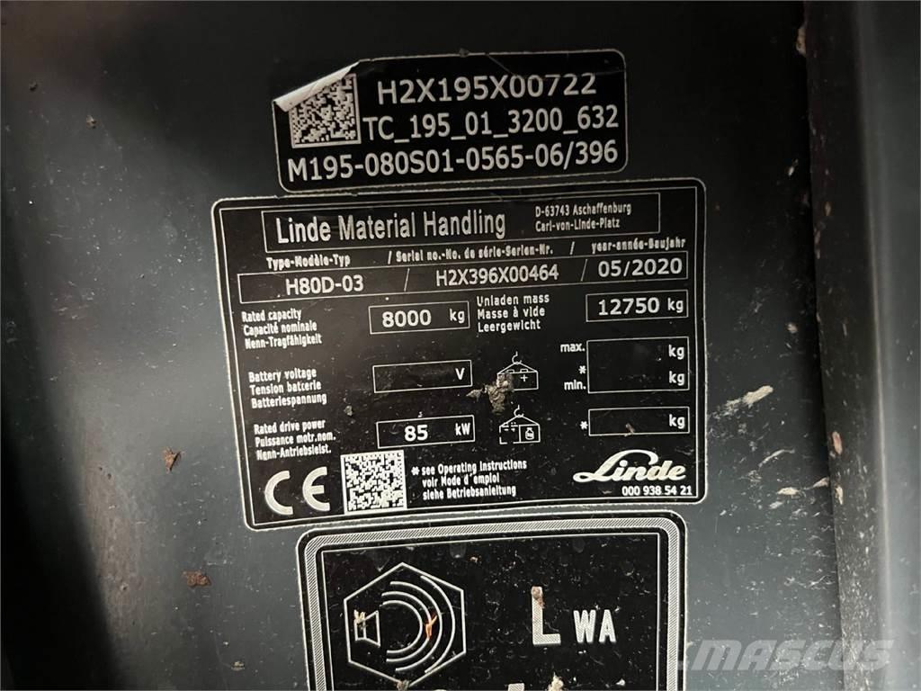 Linde H80D-03 Πετρελαιοκίνητα Κλαρκ