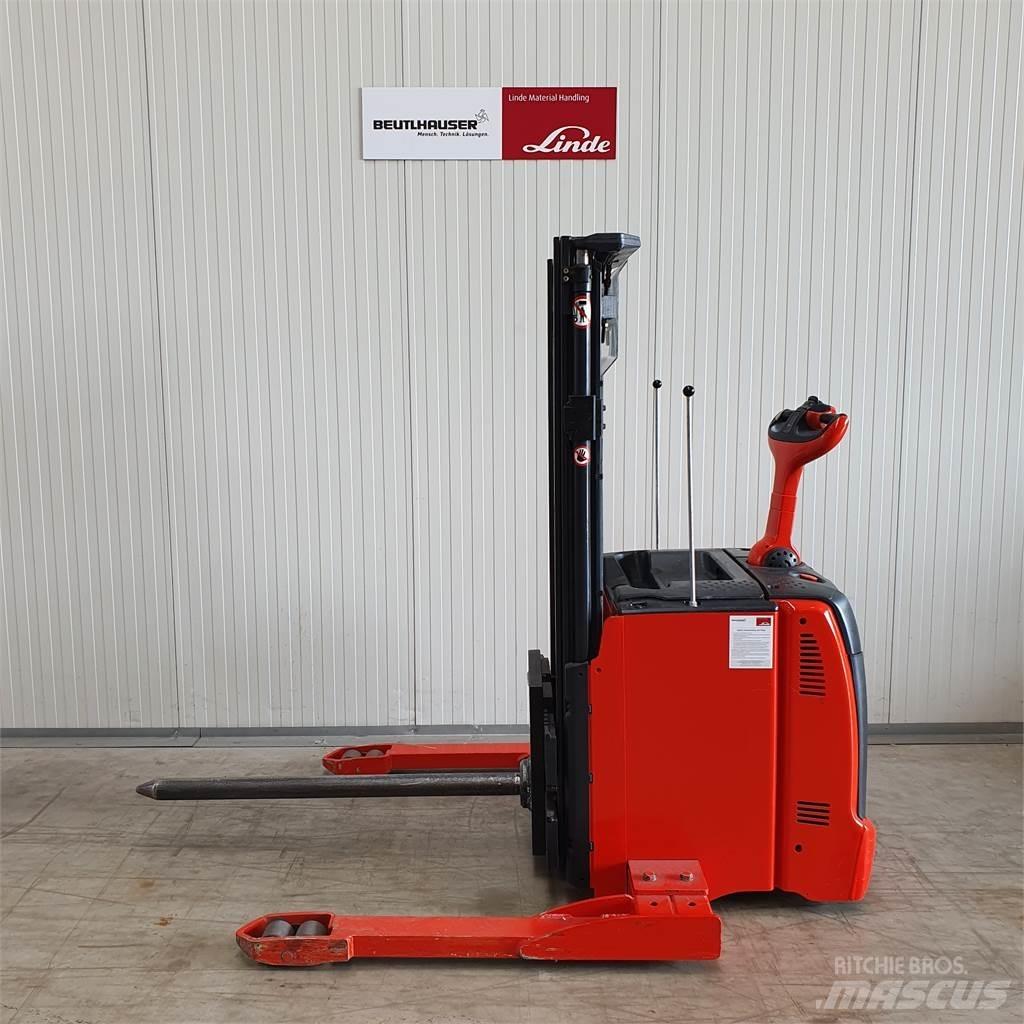 Linde L16AS Παλετοφόρα πεζού χειριστή με ιστό