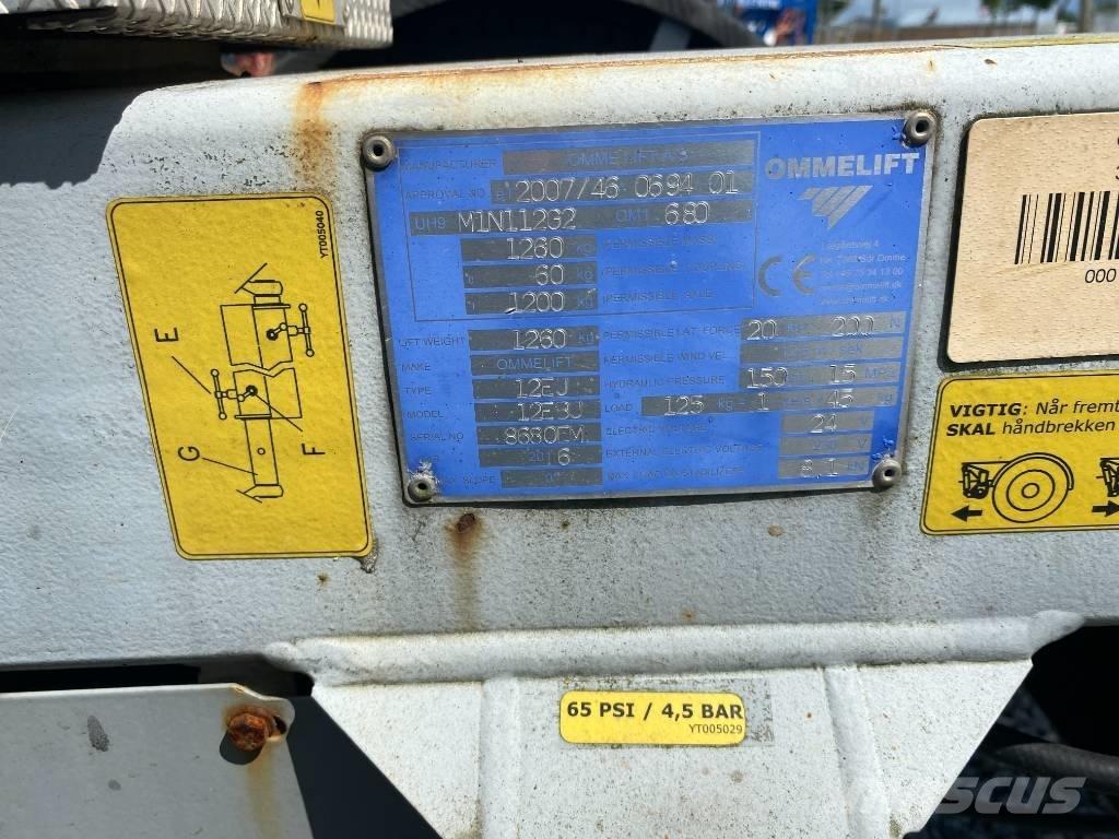 Omme Mini 12 EBJ Εναέριες πλατφόρμες τοποθετημένες σε ρυμούλκα
