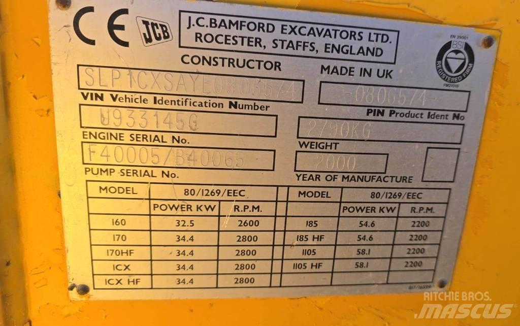 JCB 1 CX Εκσκαφείς Φορτωτές τύπου JCB