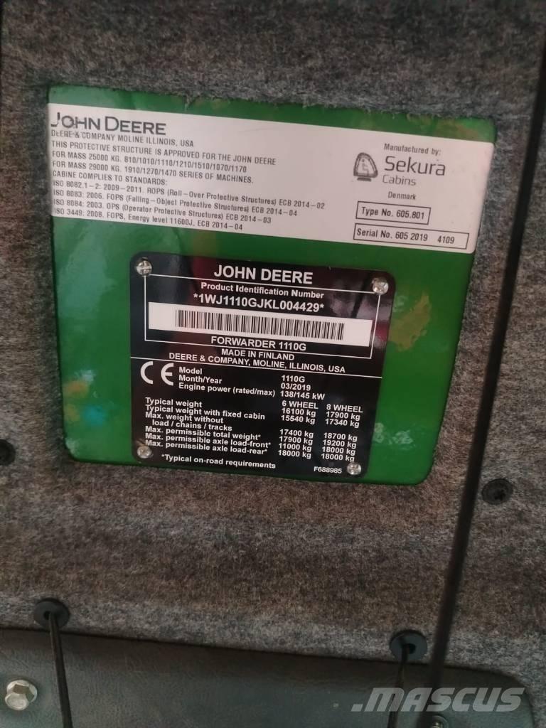 John Deere 1110 Μεταφορείς ξυλείας