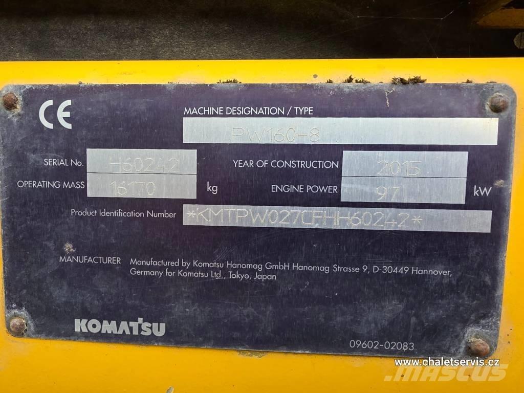 Komatsu PW 160 Εκσκαφείς με τροχούς - λάστιχα