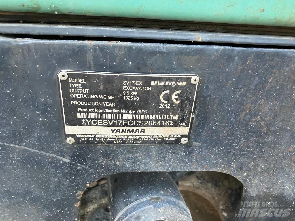 Yanmar SV 17 EX Εκσκαφάκι (διαβολάκι) < 7t