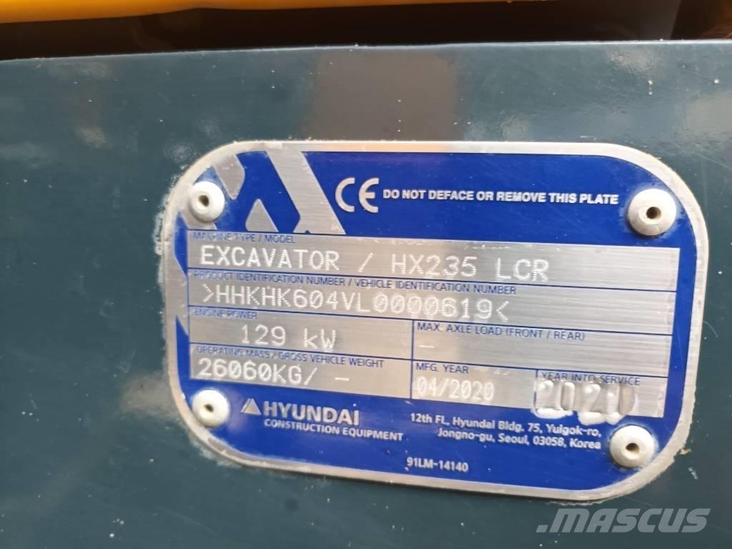 Hyundai HX 235 LCR Εκσκαφείς με ερπύστριες