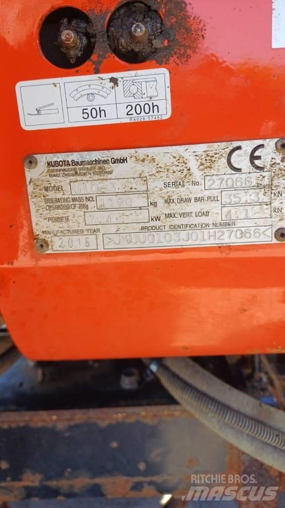 Kubota U10-3 Εκσκαφάκι (διαβολάκι) < 7t