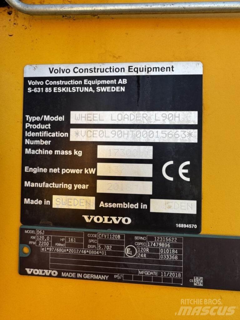Volvo L90H Φορτωτές με λάστιχα (Τροχοφόροι)