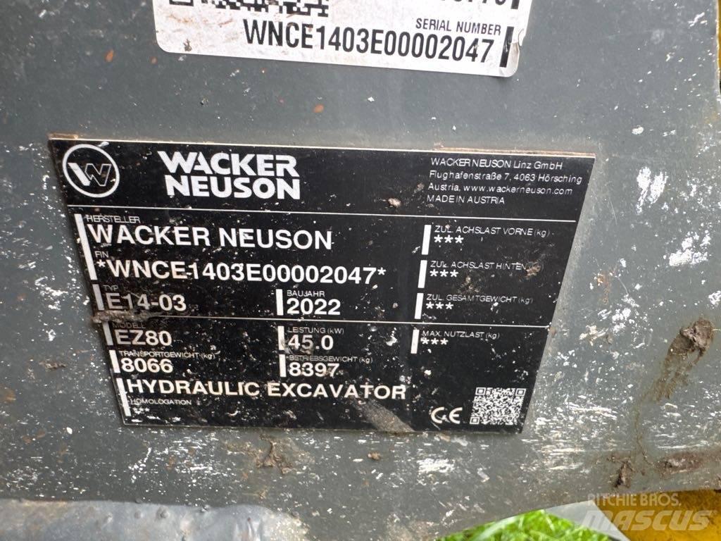 Wacker Neuson EZ80 Εκσκαφείς με ερπύστριες