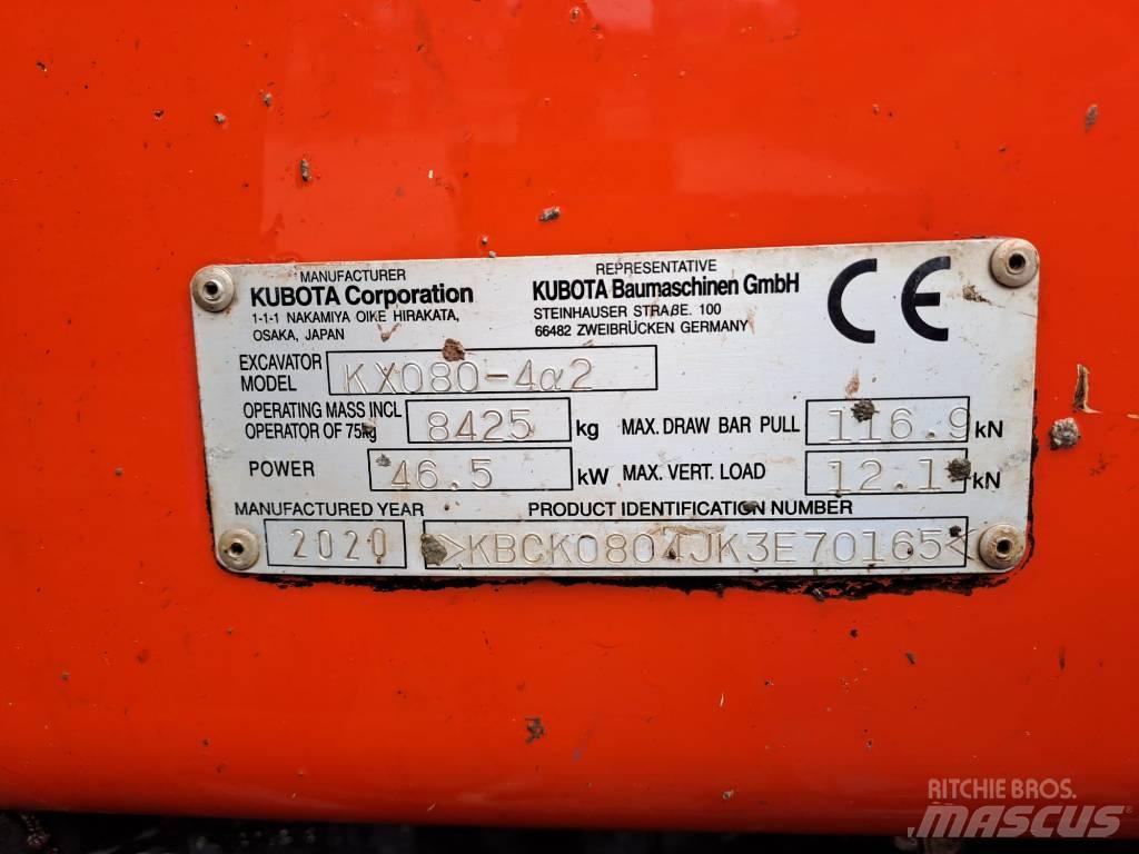 Kubota KX 080-4 Μίνι εκσκαφείς 7t - 12t