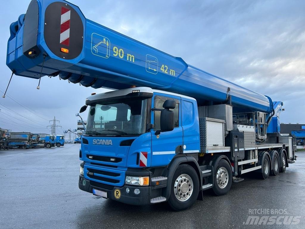 Scania P 450 Εναέριες πλατφόρμες τοποθετημένες σε φορτηγό