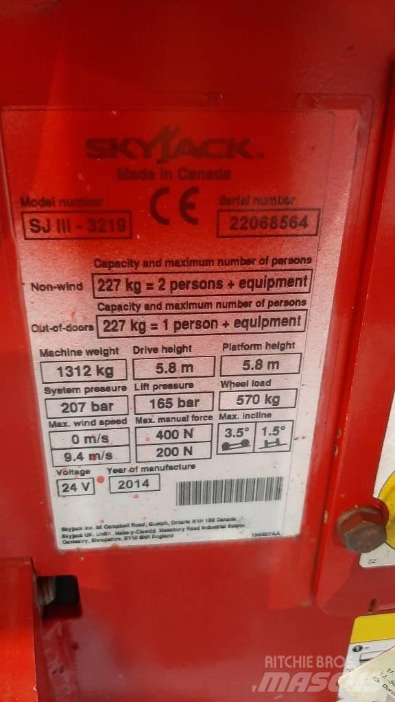 SkyJack SJIII 3219 Ανυψωτήρες ψαλιδωτής άρθρωσης