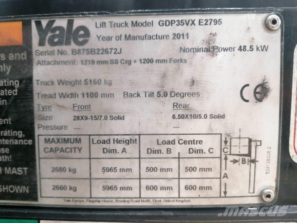 Yale GDP35VX Πετρελαιοκίνητα Κλαρκ