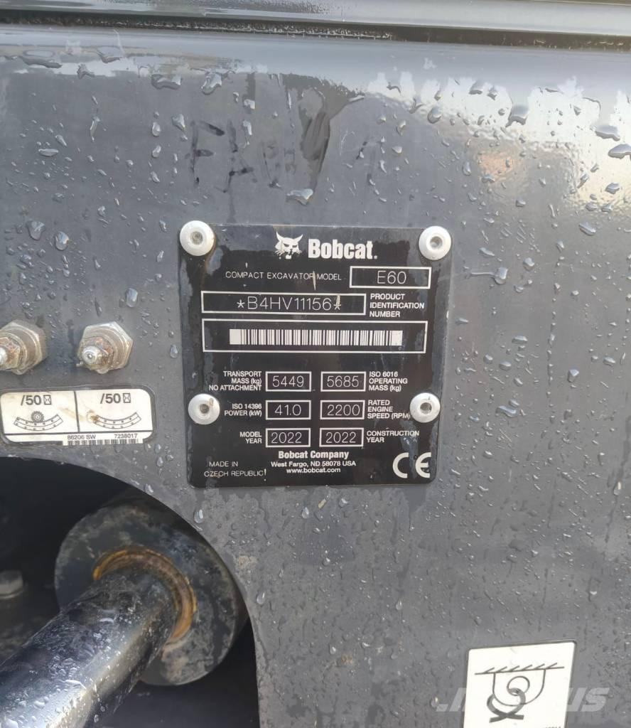 Bobcat E60 Εκσκαφάκι (διαβολάκι) < 7t