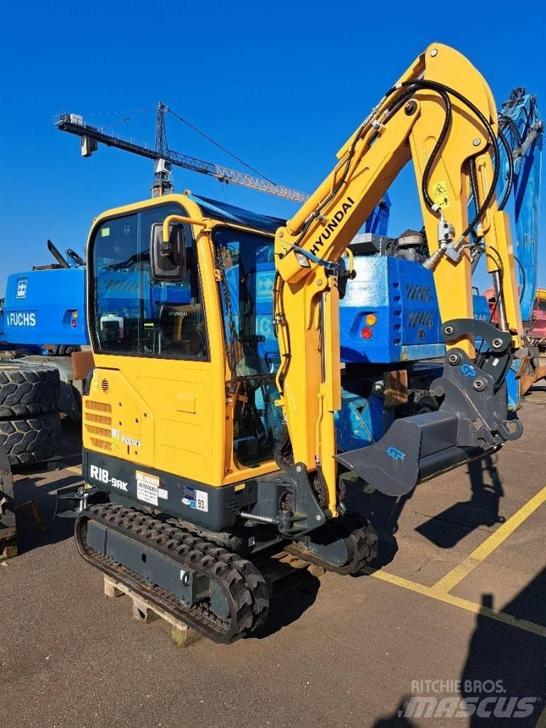 Hyundai R18-9AK Εκσκαφάκι (διαβολάκι) < 7t