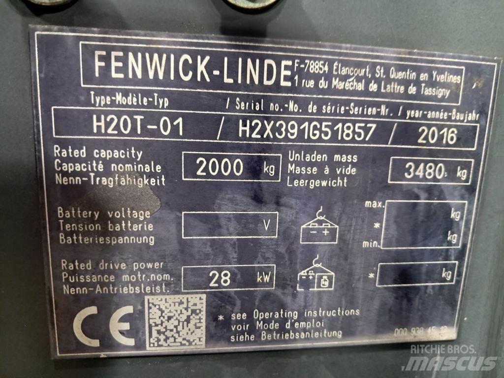 Linde H20T-01 Περονοφόρα ανυψωτικά κλαρκ με φυσικό αέριο LPG