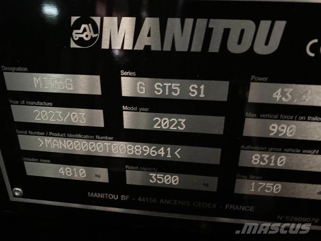 Manitou MI35G Περονοφόρα ανυψωτικά κλαρκ με φυσικό αέριο LPG