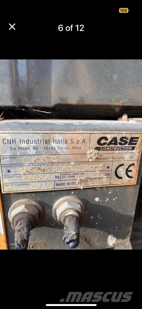 CASE CX 26 B ZTS Εκσκαφάκι (διαβολάκι) < 7t