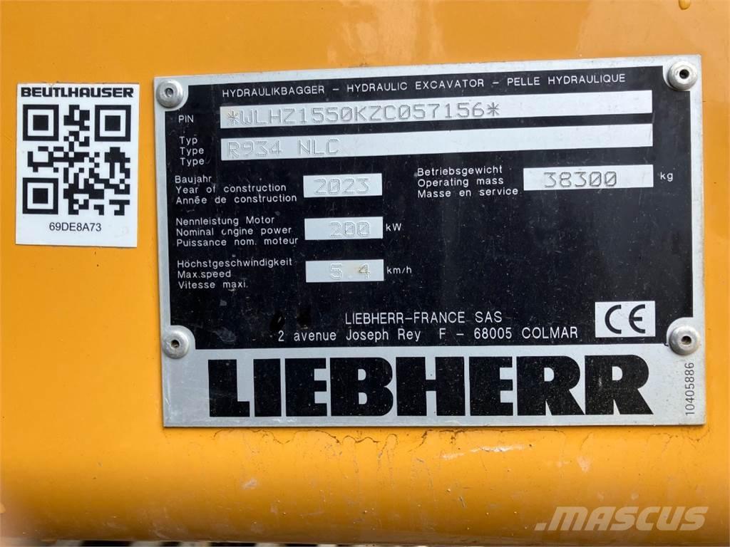 Liebherr R934 Εκσκαφείς με ερπύστριες