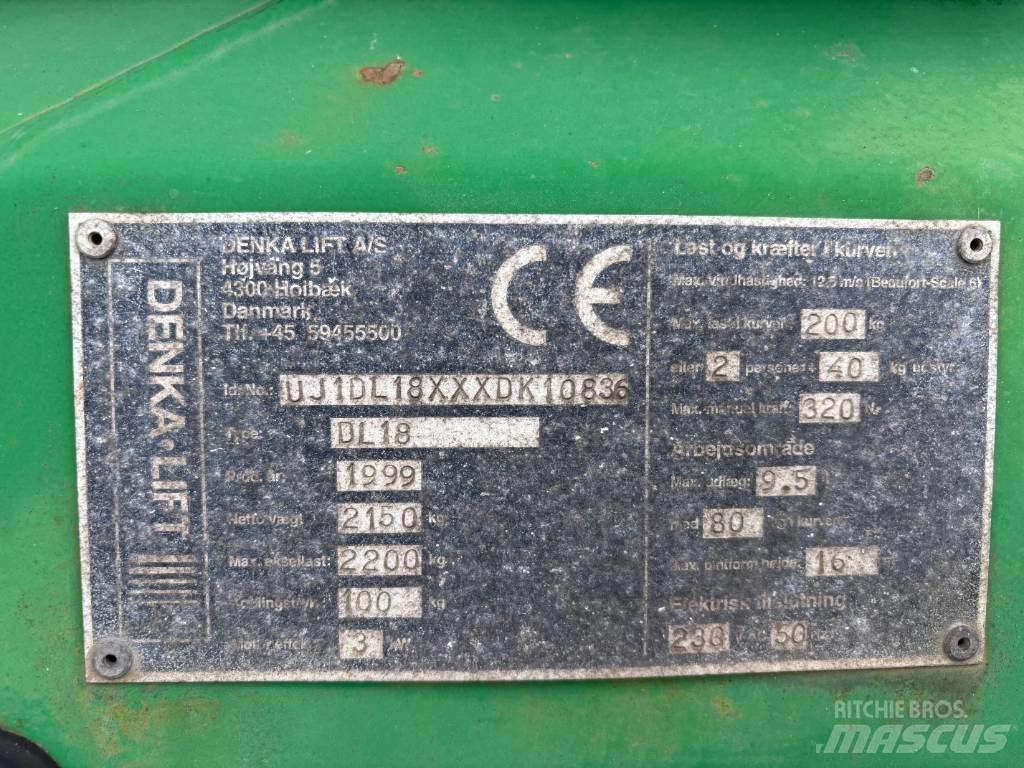 Denka-Lift DL 18 Εναέριες πλατφόρμες τοποθετημένες σε ρυμούλκα