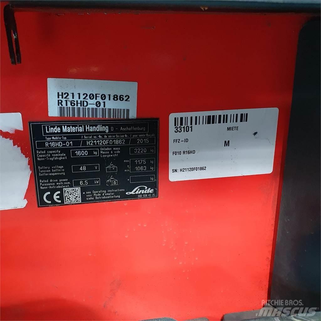 Linde R16HD Ανυψωτικά στενών δρόμων
