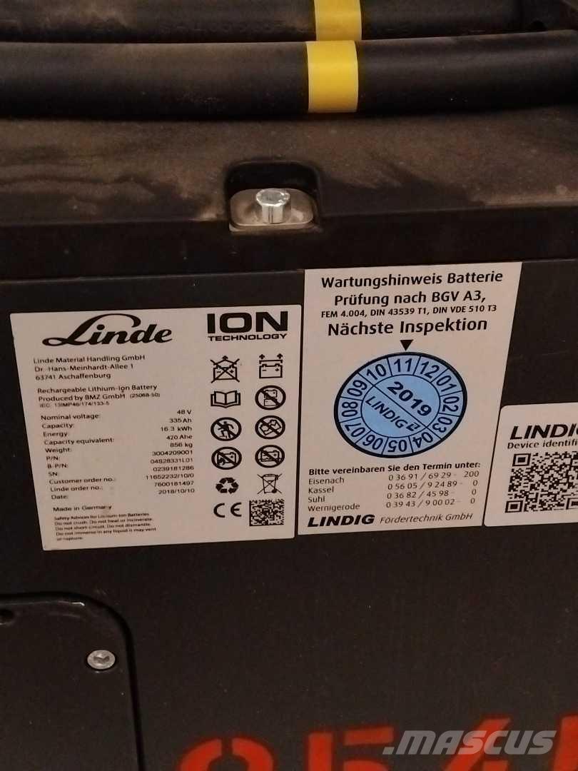 Linde E16 ION Ηλεκτρικά περονοφόρα ανυψωτικά κλαρκ