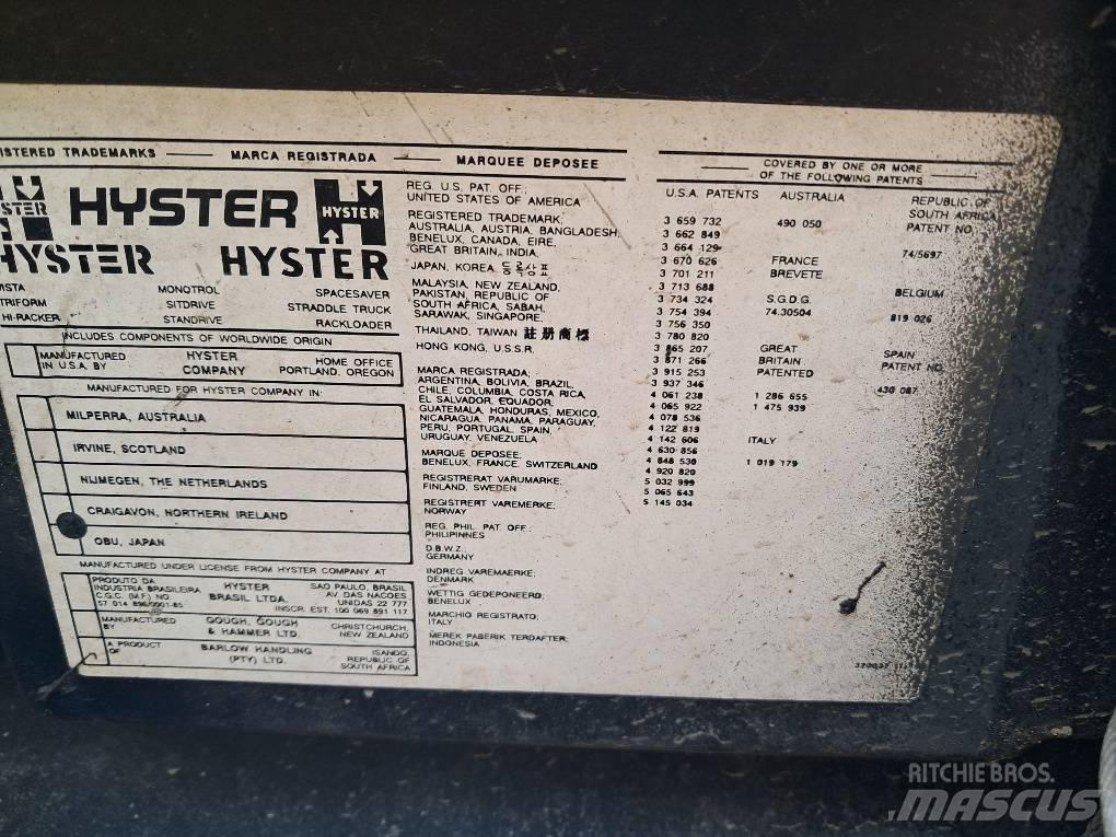 Hyster H250XL Περονοφόρα ανυψωτικά κλαρκ με φυσικό αέριο LPG