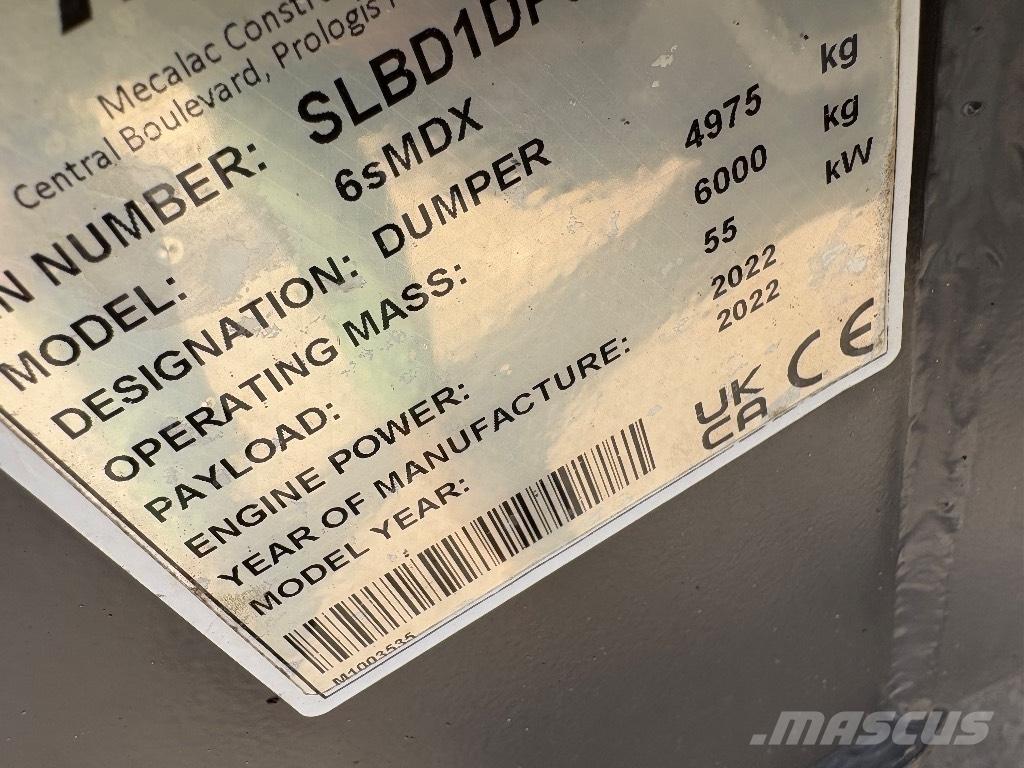Mecalac 6 SMDX Dumpers εργοταξίου