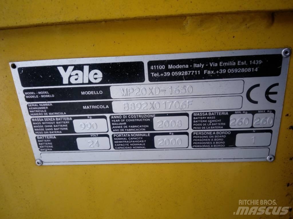 Yale MP 20 XD Χειροκίνητο περονοφόρο ανυψωτικό με πλατφόρμα