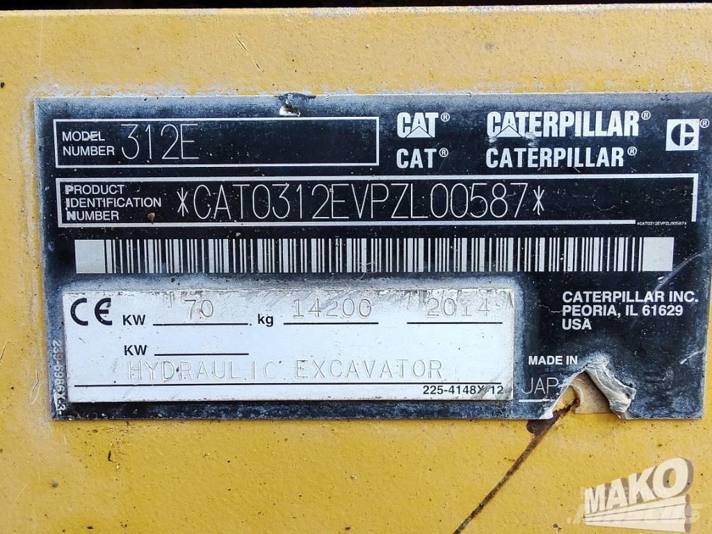 CAT 312 E Εκσκαφείς με ερπύστριες
