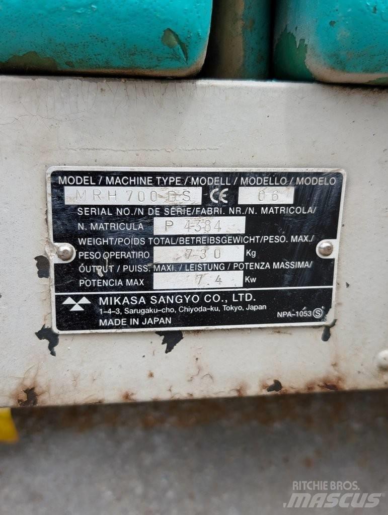 Mikasa MRH 700 DS Κύλινδροι συμπίεσης εδάφους