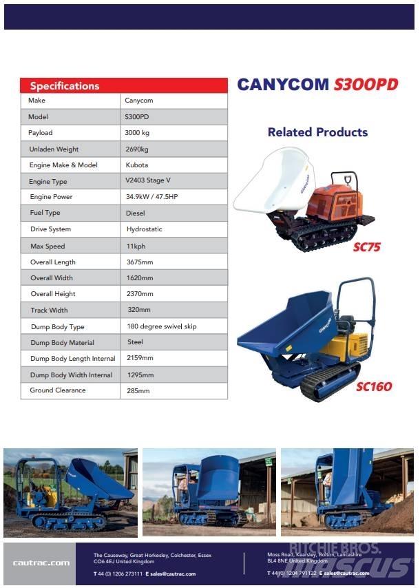 Canycom s300 Ερπυστριοφόρα Dumpers - Ντάμπερ