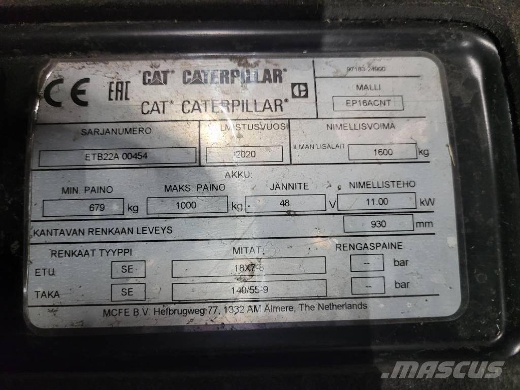 CAT EP16ACNT Ηλεκτρικά περονοφόρα ανυψωτικά κλαρκ