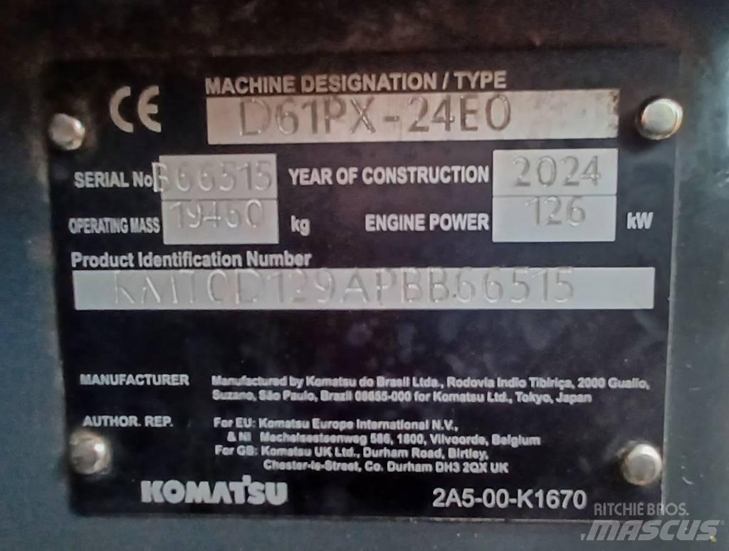 Komatsu D61PX-24 Μπουλντόζες με ερπύστριες