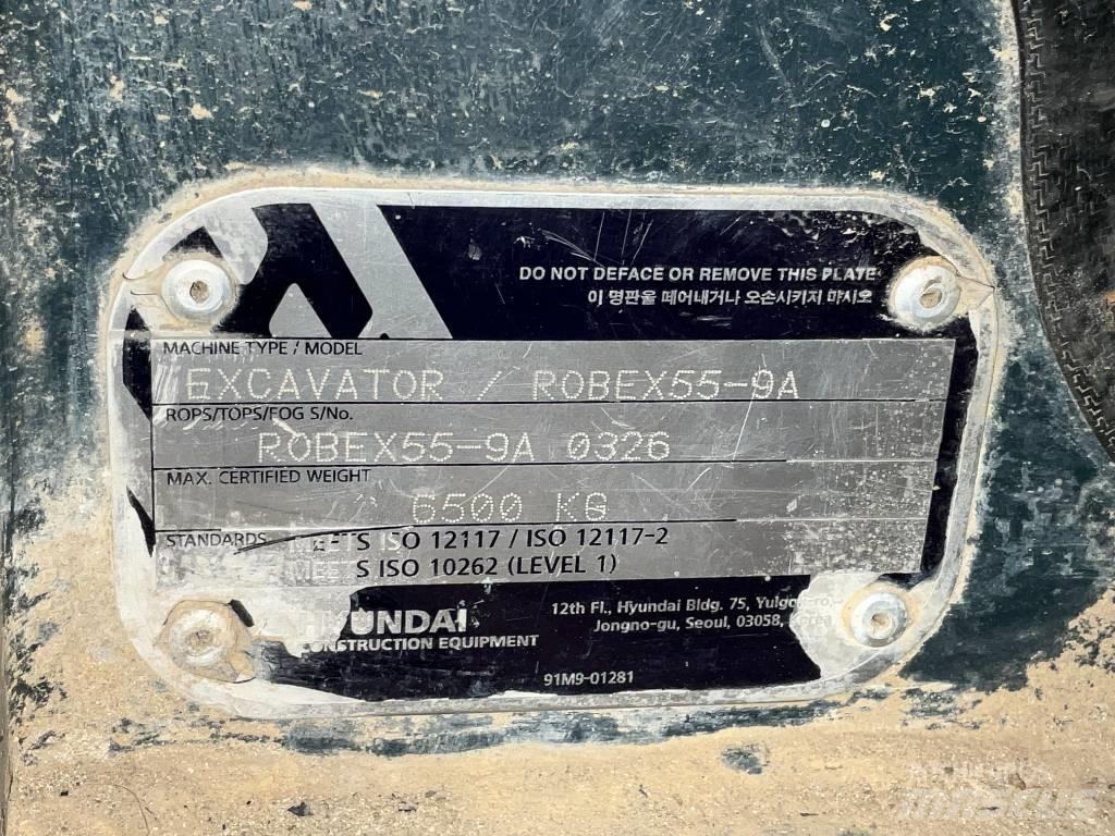 Hyundai Robex 55-9 A Καμπίνες και εσωτερικό
