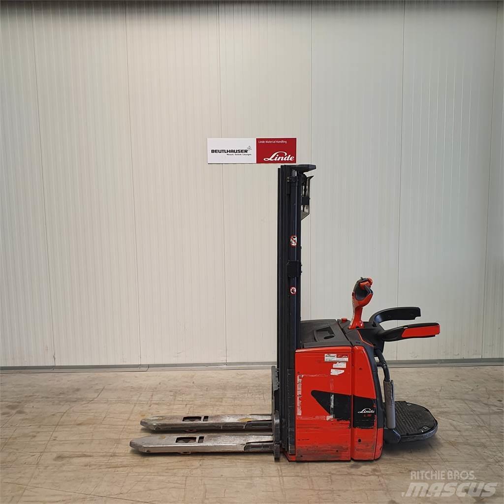 Linde L16AP Παλετοφόρα πεζού χειριστή με ιστό
