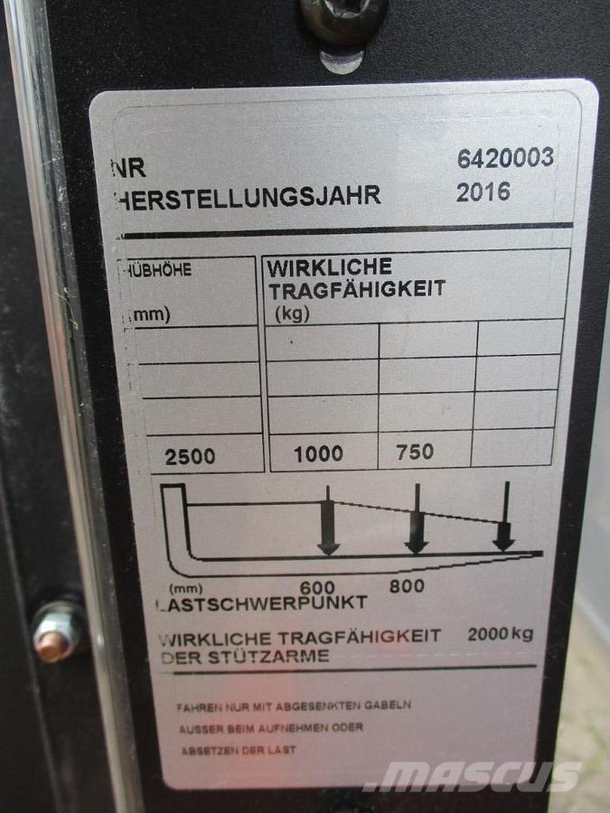 BT SPE200D Χειροκίνητο περονοφόρο ανυψωτικό με πλατφόρμα