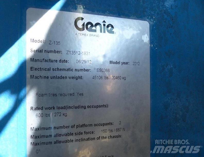 Genie Z135 Ανυψωτήρες με αρθρωτό βραχίονα