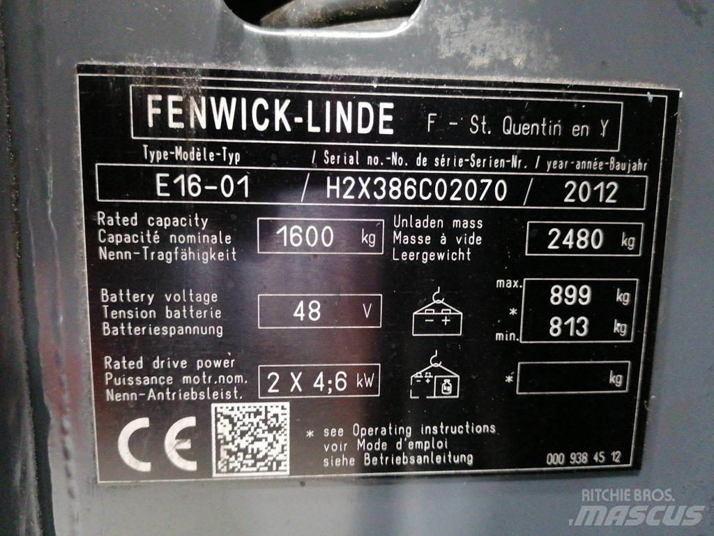 Linde E16-01 Ηλεκτρικά περονοφόρα ανυψωτικά κλαρκ
