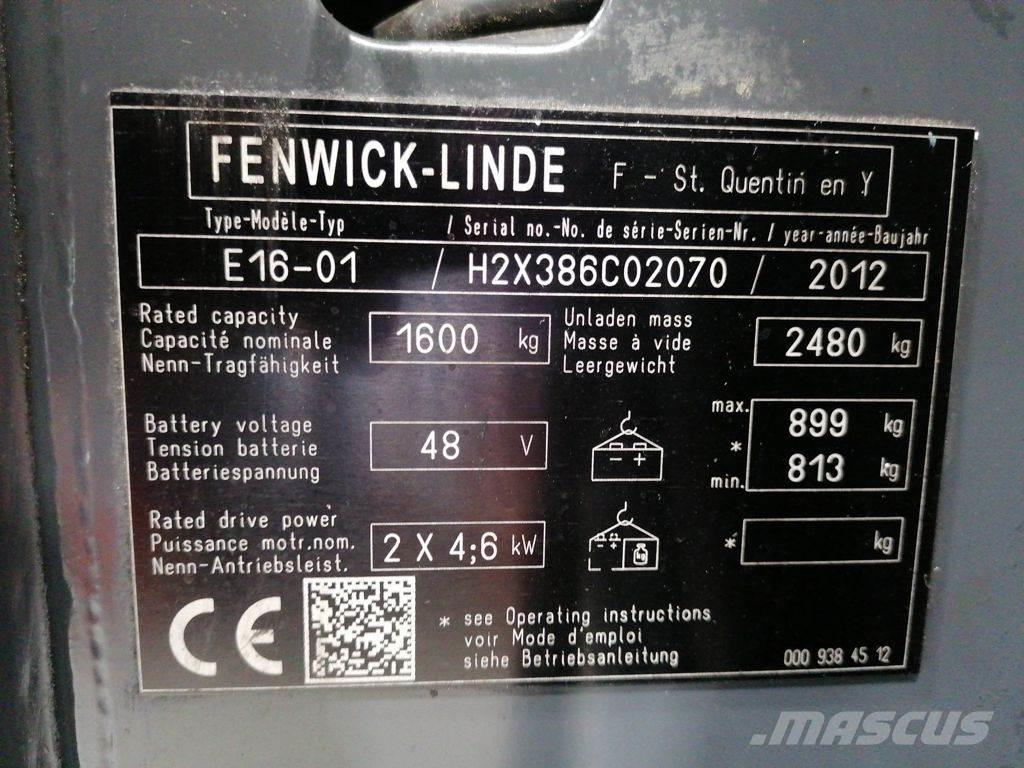 Linde E16-01 Ηλεκτρικά περονοφόρα ανυψωτικά κλαρκ