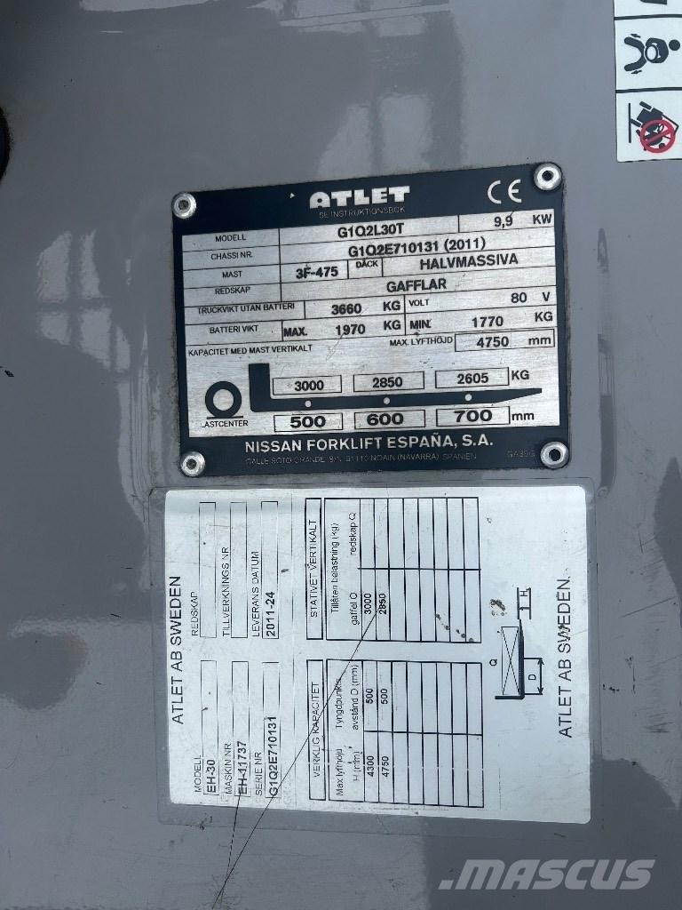 Atlet L30T Ηλεκτρικά περονοφόρα ανυψωτικά κλαρκ