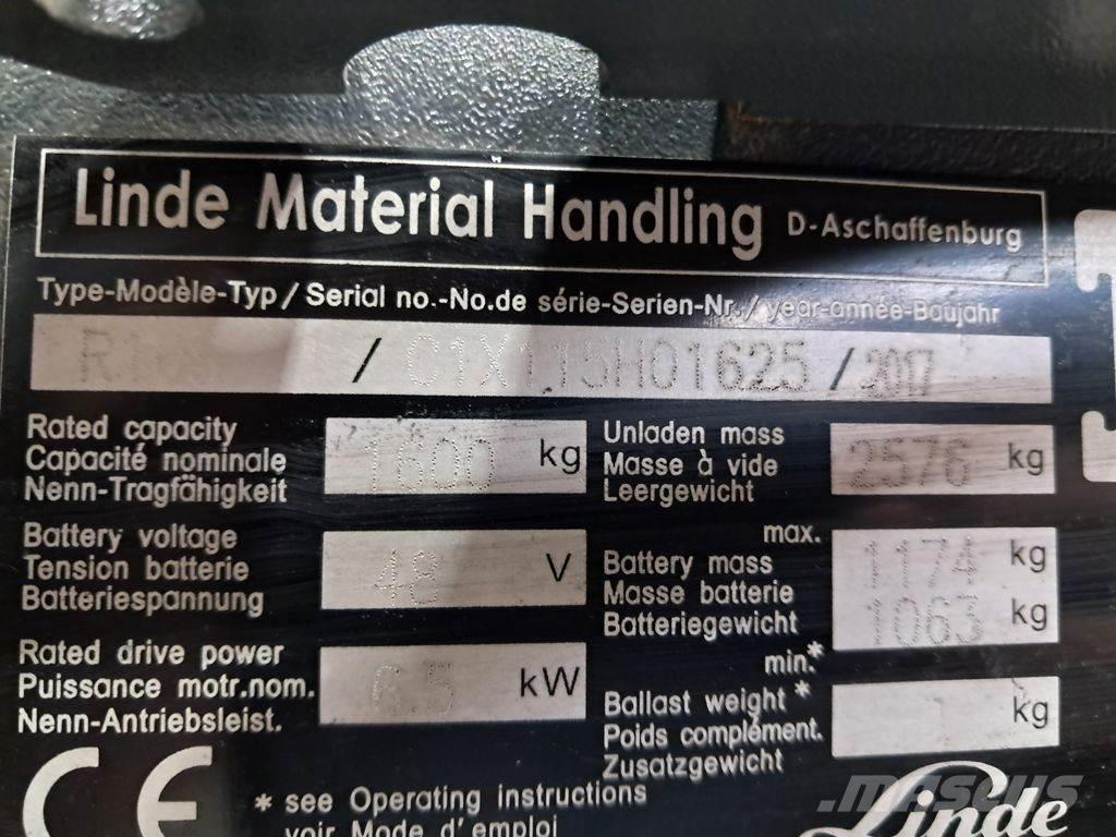 Linde R16S Ανυψωτικά στενών δρόμων