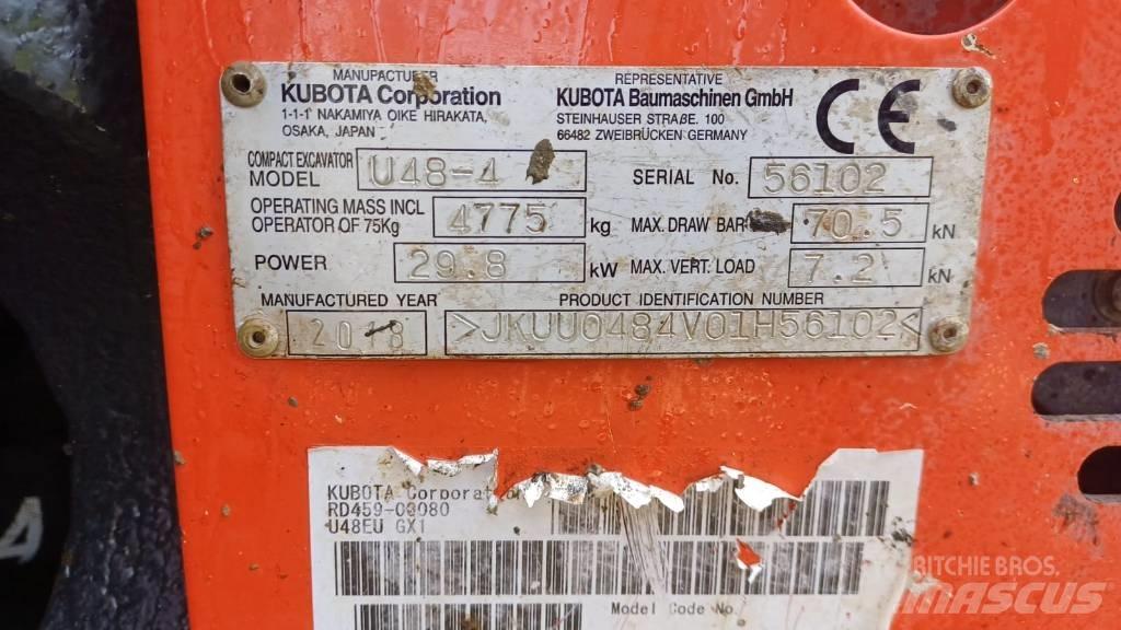 Kubota U 48-4 Εκσκαφάκι (διαβολάκι) < 7t
