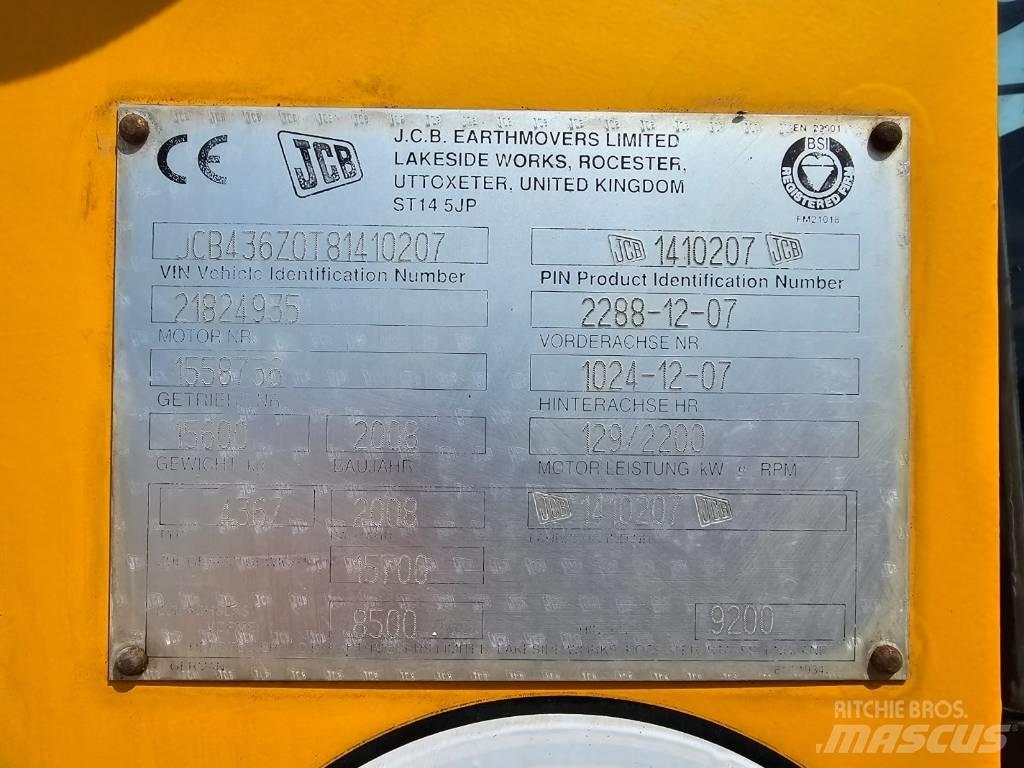 JCB 436 ZX Φορτωτές με λάστιχα (Τροχοφόροι)